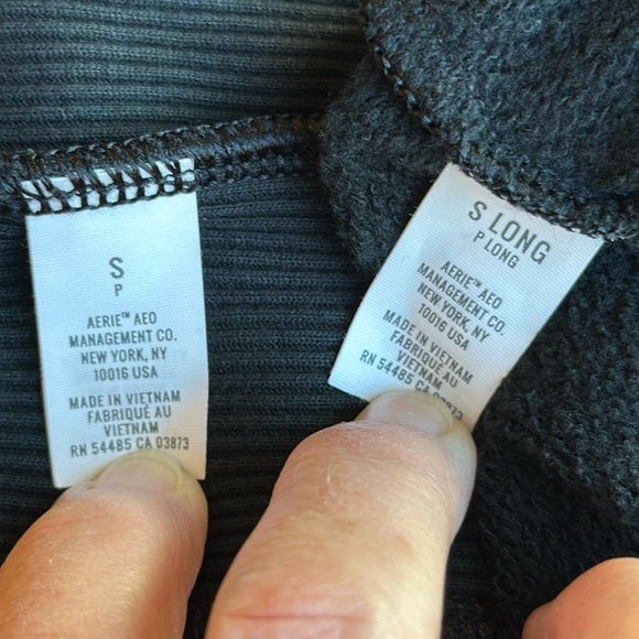 Aerie Matching Jogger Set in Black size S & S Long - Picture 15 of 16